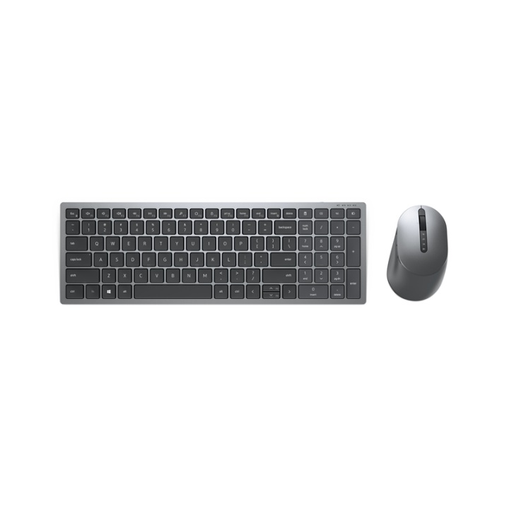 KM7120W tangentbord Trådlös RF + Bluetooth QWERTY Nordic Grå, Titan