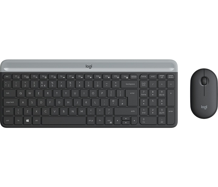 MK470 Slim Wireless Combo tangentbord RF Trådlös QWERTY Dansk, Finsk, N