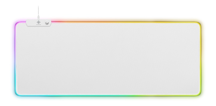 WHITE LINE WMP90 RGB mousepad, 900x360x4mm, 13 LED modes, white