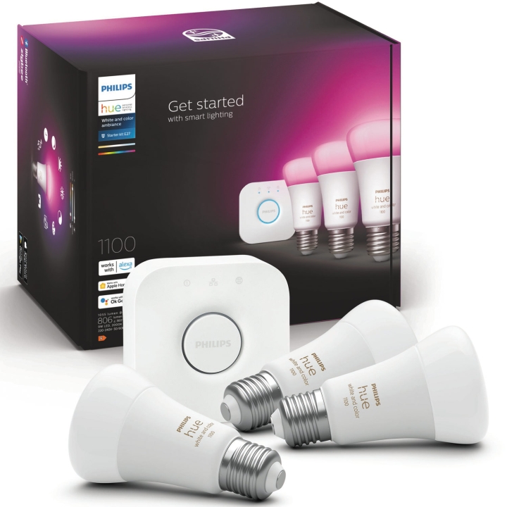 Hue Startkit White Color Ambiance 3xE27