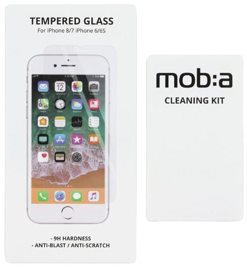 iPhone 6S/7/8/SE (2020/2022), Skärmskydd, härdat glas