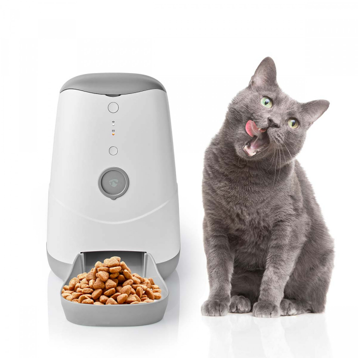 Nedis SmartLife Dispenser för husdjursfoder | Automatisk hund- och kattmatare | Wi-Fi