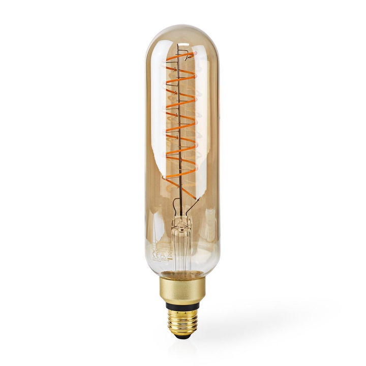 Nedis LED Glödlampa E27 | T65 | 8.5 W | 600 lm | 2000 | Dimbar | Med guld finish