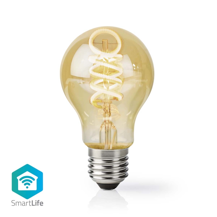 Nedis SmartLife LED vintage lampa | Wi-Fi | E27 | 360 lm | 4.90 W | Varm till cool vit | 1800 - 6500 | Glas | Android™ / IOS