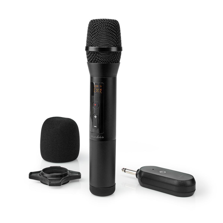 Nedis Trådlöst Mikrofon Set | 20 Kanaler | 1 mikrofon | Kardioid | 70 Hz - 13 kHz | 1000 Ohm | -95 dB