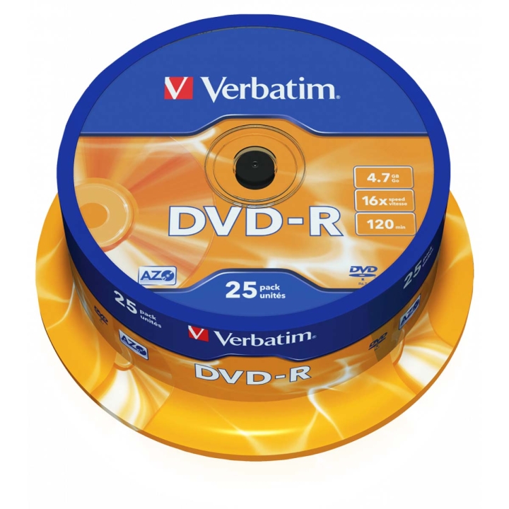 DVD+R AZO 16x 4.7GB 25 Packa Axel Matt