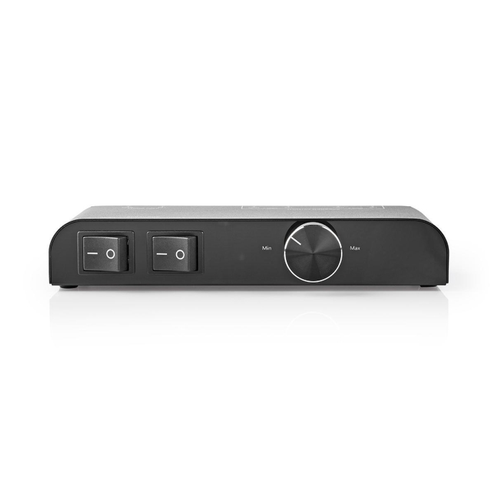 Nedis Högtalar kontrollboxen | 2-Port port(s) | Banan | Högtalarimpedans: 4-16 Ohm | Maxlast per Kanal: 60 W | Volymkontroll
