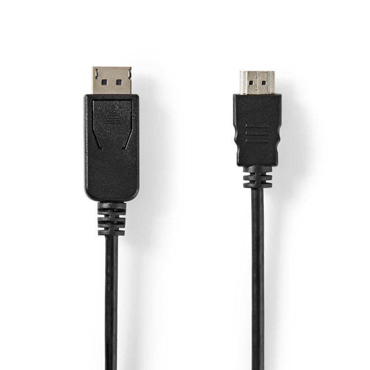 Nedis Displayport-kabel | DisplayPort Hane | HDMI™ Hane | 4K@30Hz | Nickelplaterad | 2.00 m | Rund | PVC