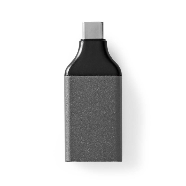 Nedis USB-C™ Adapter | USB 3.2 Gen 1 | USB-C™ Hane | DisplayPort Hona | 4K@60Hz | Rund | Nickelplaterad