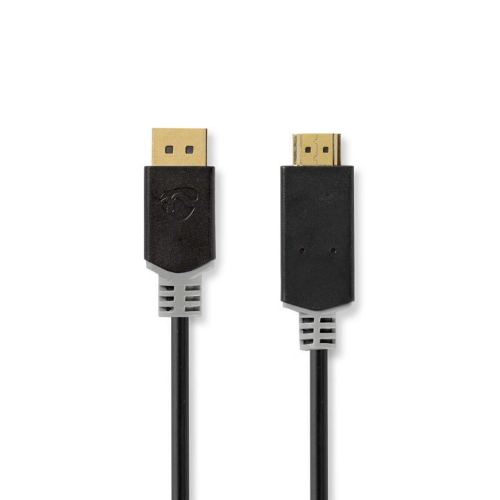 Nedis Displayport-kabel | DisplayPort Hane | HDMI™ Kontakt | 4K@30Hz | Guldplaterad | 1.00 m | Rund | PVC