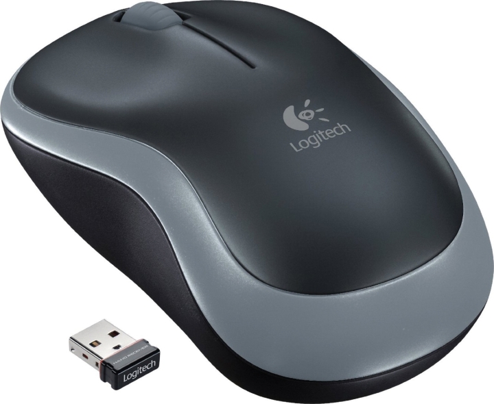 M185 wireless, 2 buttons + scroll, nano-receiver, USB