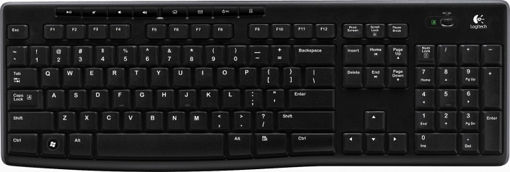 Logitech Wireless Keyboard K270 - tangentbord - Tangentbord - Nordisk - Svart