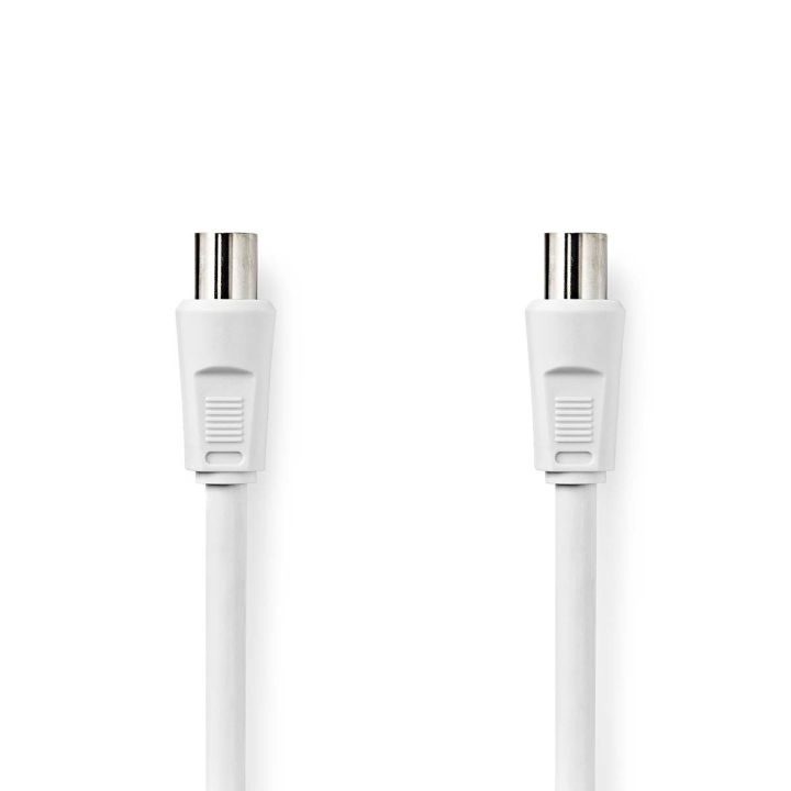 Nedis koaxialkabel | IEC (Koax) Hane | IEC (Koax) Hane | Nickelplaterad | 90 dB | 75 Ohm | Dubbelskärmad | 10.0 m | Rund | PVC