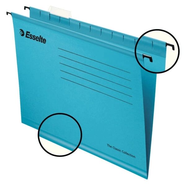 ESSELTE Hängmapp Standard A4 Blå 25-pack