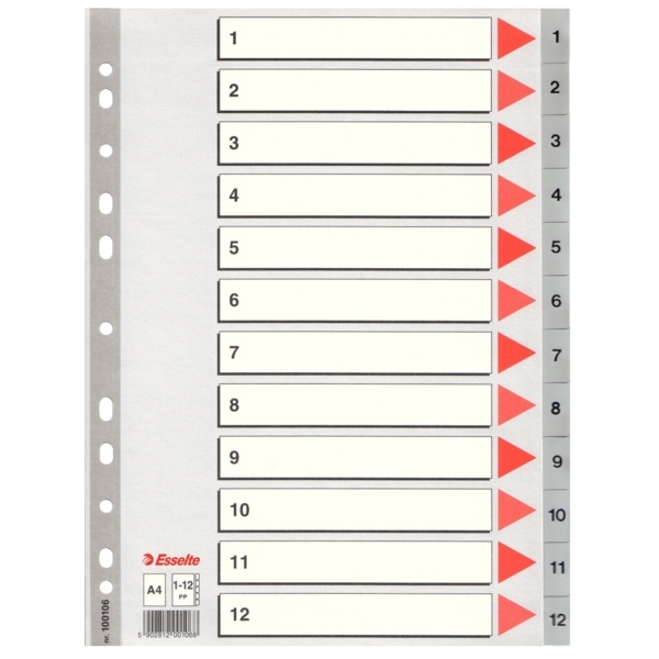 ESSELTE Register PP A4/1-12