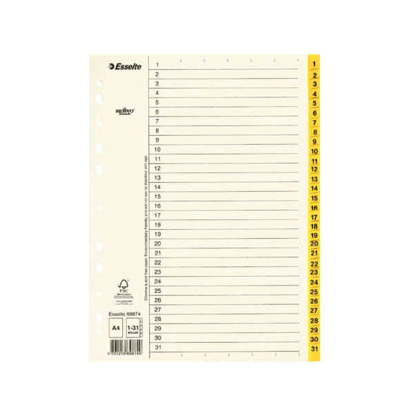 ESSELTE Register Servo A4/1-31