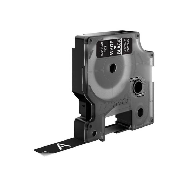 dymo Färgband S0720610 45021 12mm Vit på
