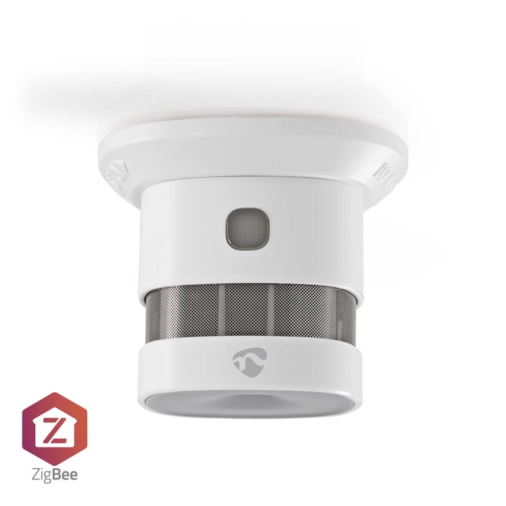 Nedis SmartLife Rökdetektor | Zigbee 3.0 | Batteridriven | Givarlivscykel: 10 år | EN 14604 | Max. batteritid: 60 Månader | 85 dB