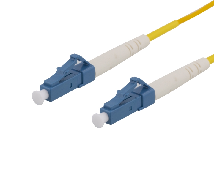 Deltaco OS2 Fiber cable, LC – LC, simplex, singlemode, UPC, 10m