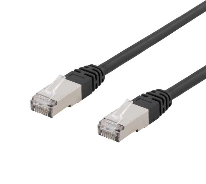 Deltaco S/FTP Cat6 patch cable, UV resistant, 3m