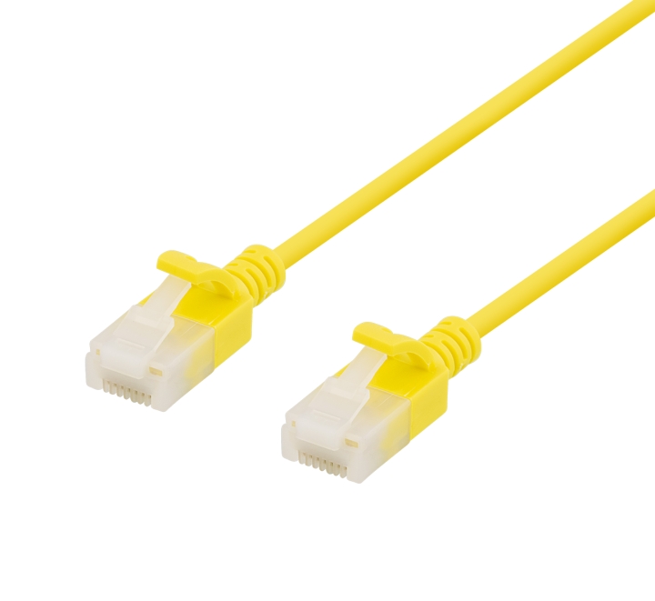 Deltaco U/UTP Cat6a patch cable, slim, 3.5mm diameter, 1m
