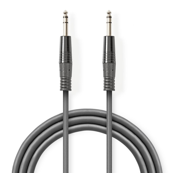Nedis Stereoljudkabel | 6.35 mm Hane | 6.35 mm Hane | Nickelplaterad | 1.50 m | Rund