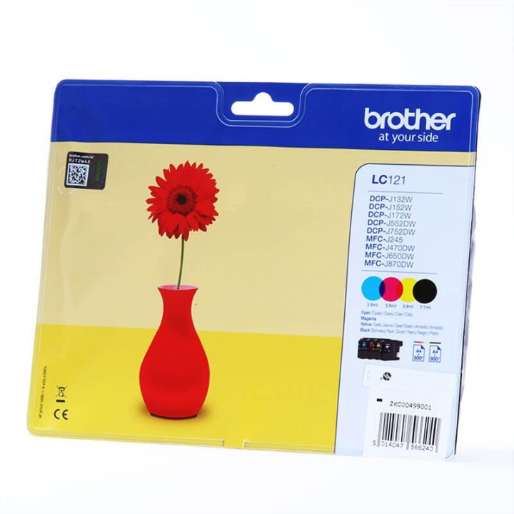 Brother Bläck LC121VALBPDR LC-121 Multipack