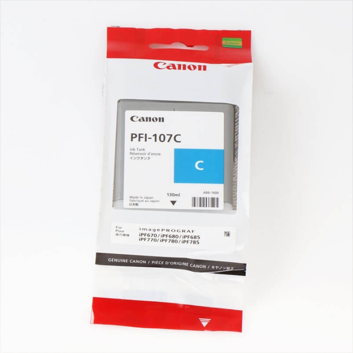 Canon Bläck 6706B001 PFI-107 Cyan