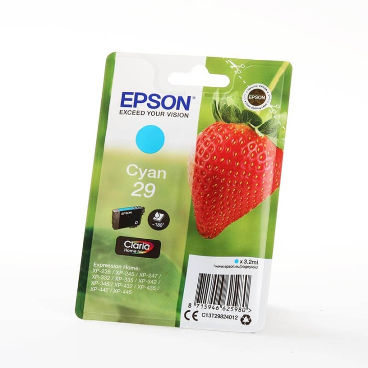 EPSON Bläck C13T29824012 29 Cyan, Jordgubbe