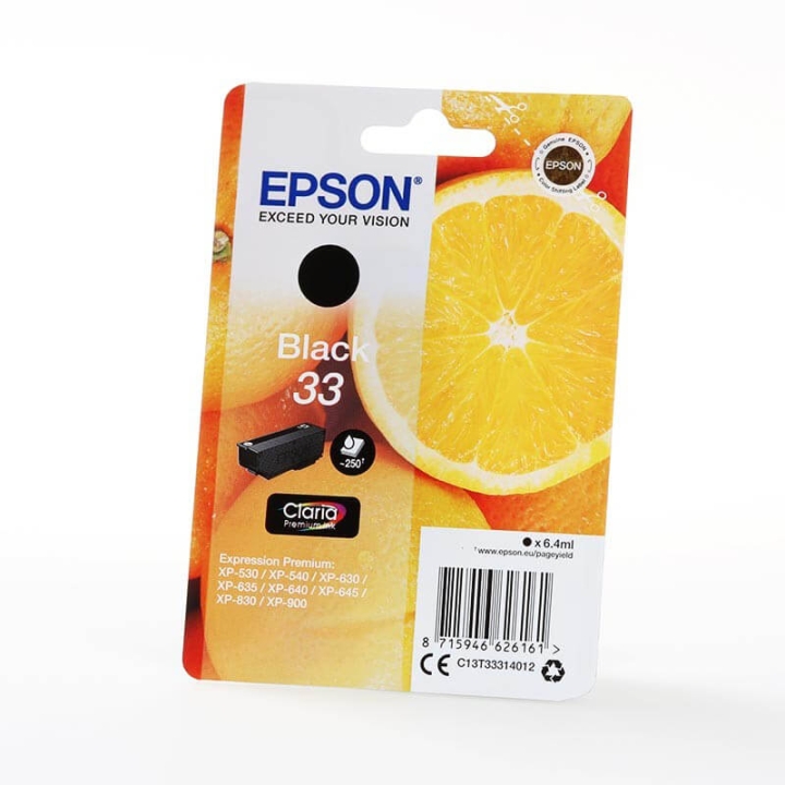 EPSON Bläck C13T33314012 33 Svart, Oranges