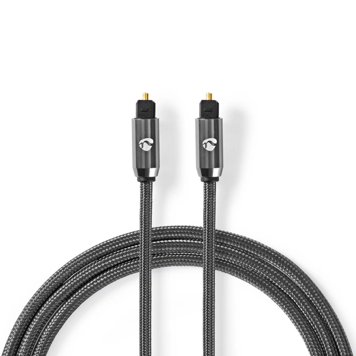 Nedis Optisk ljudkabel | TosLink Hane | TosLink Hane | 5.00 m | Rund | Flätad