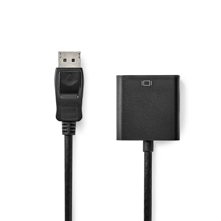 Nedis Displayport-adapter | DisplayPort Hane | VGA hona 15p | 1080p | Nickelplaterad | 0.20 m | Rund | ABS / PVC