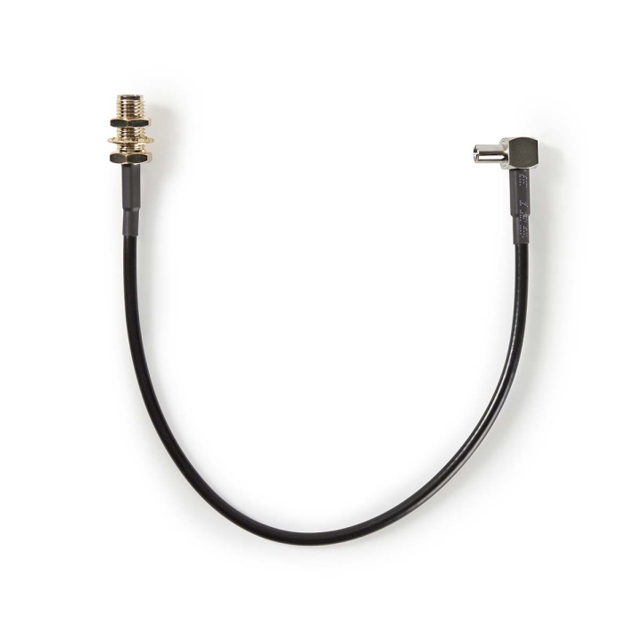 Nedis Antennkabel | SMA Hona | TS9 | Guldplaterad | 50 Ohm | Enskaligt skydd | 0.20 m | Rund | PVC