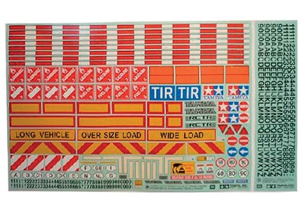 TAMIYA 1/14 Tractor/Trailer Sticker