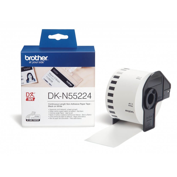 Brother Tape DK-N55224 54mm Svart på