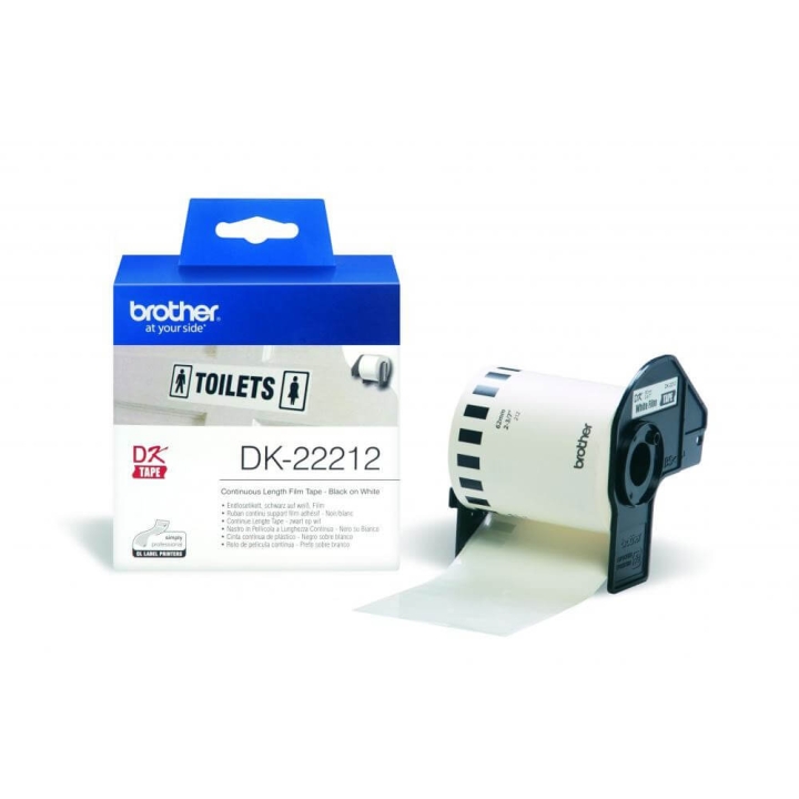 Brother Tape DK22212 62mm Svart på