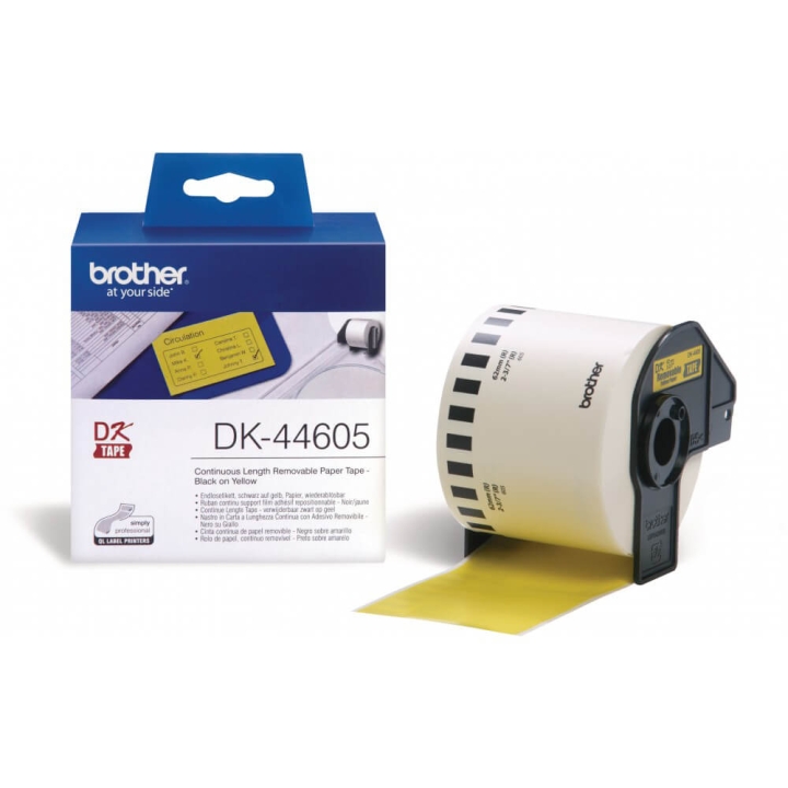 Brother Tape DK44605 62mm Svart på