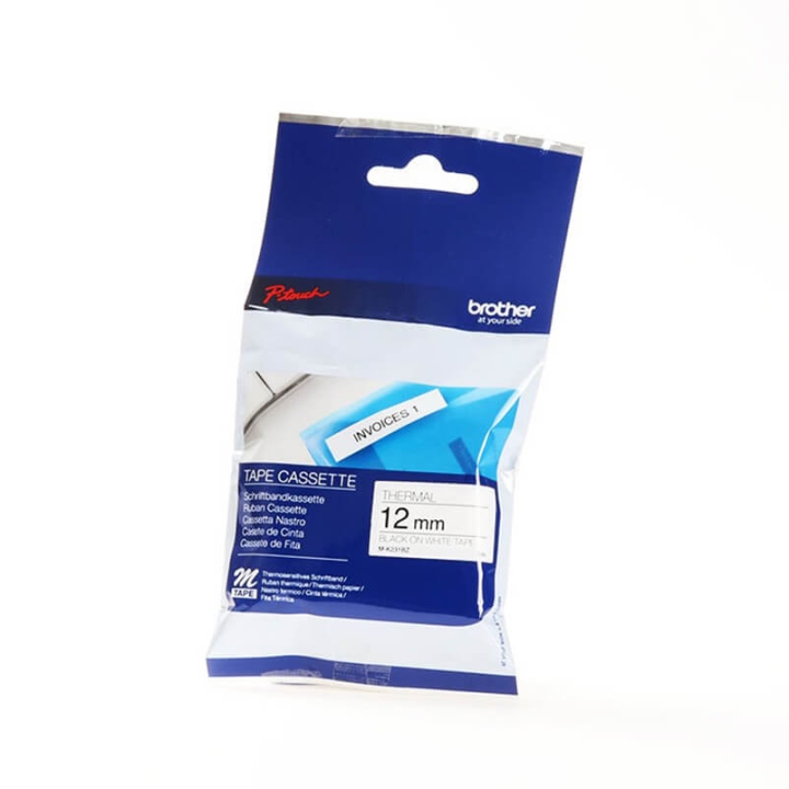 Brother Tape M-K231BZ 12mm Svart på
