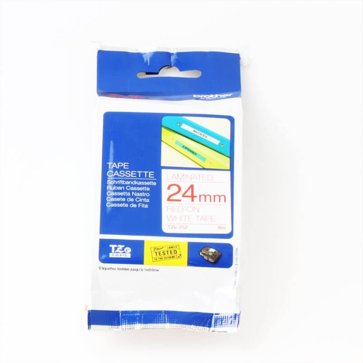 Brother Tape TZE-252 24mm Röd på
