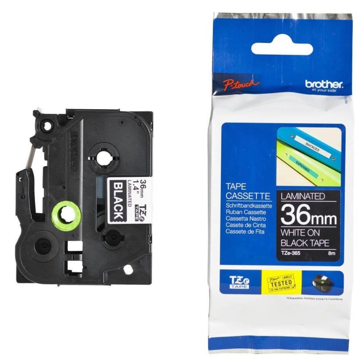 Brother Tape TZE-365 36mm Vit på