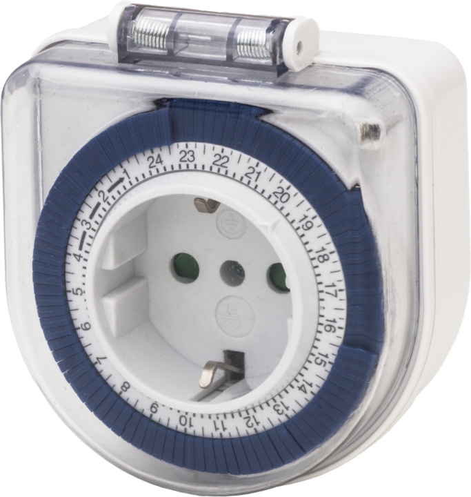 Airam Timer IP44, 24H, plugg