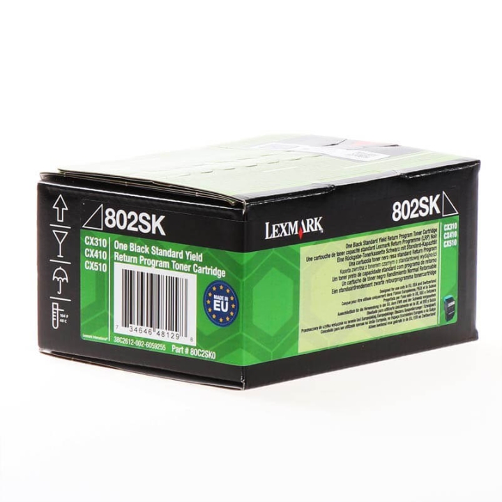 Lexmark Toner 80C2SK0 802 Svart, Return
