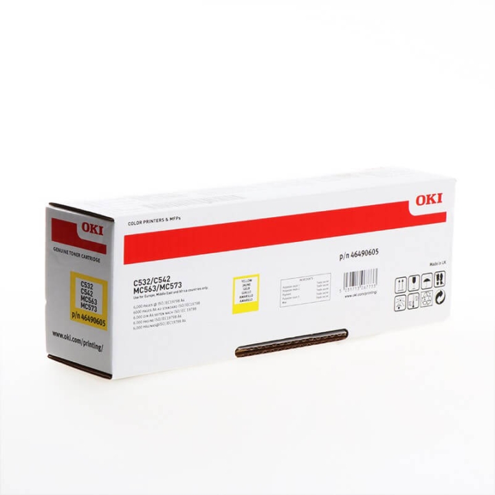 OKI Toner 46490605 Gul Hög Kapacitet