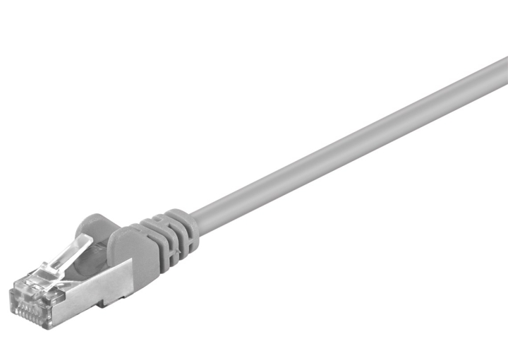 Goobay Patchkabel CAT 5e, F/UTP, grå, 20 m kopparklädd aluminiumtråd (CCA)