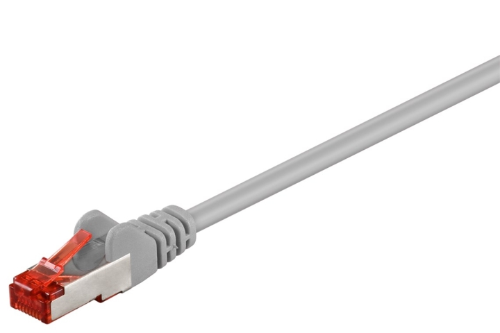 Goobay Patchkabel CAT 6, S/FTP (PiMF), grå, 5 m kopparklädd aluminiumtråd (CCA)