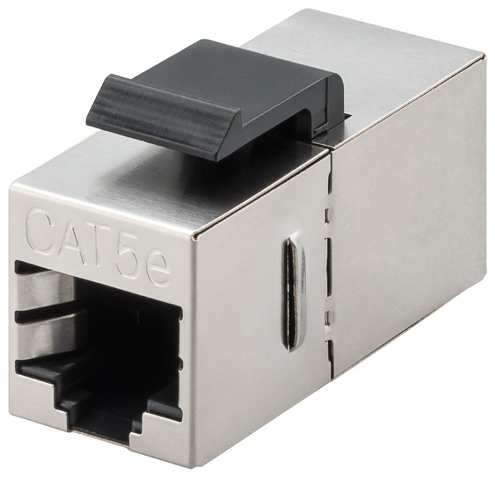Goobay Keystone-modul RJ45-koppling CAT 5e, STP 15,95 mm bred, 2 st. RJ45-uttag (8P8C).