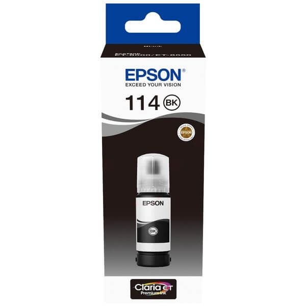 Epson Bläck C13T07A140 114 Svart Ecotank
