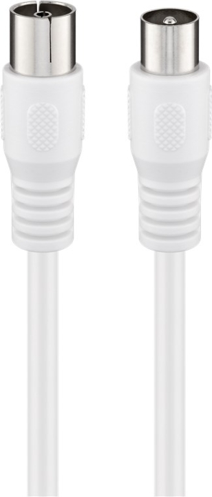 Goobay Antennkabel (Class A+, >95 dB), 3x skärmad koaxial-plugg > koaxial-plugg (helt skärmad), 1.5 m