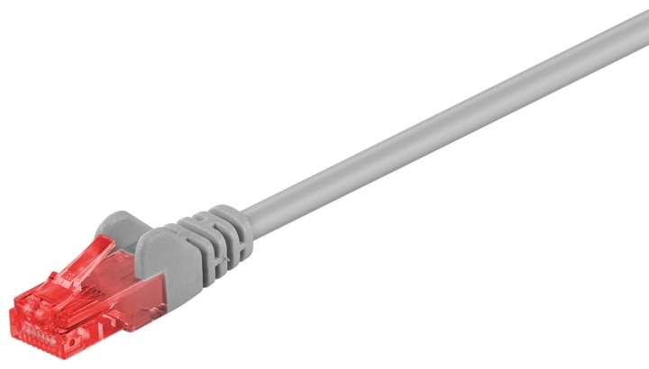 Goobay CAT 6 patchkabel, U/UTP, grå kopparklädd aluminiumtråd (CCA), 3 m