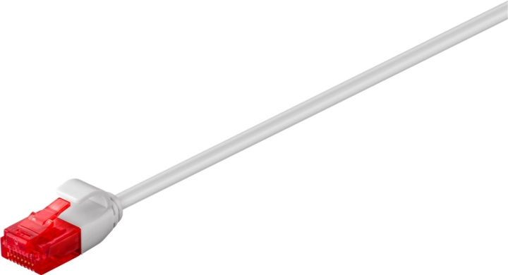 Goobay CAT 6 smal patchkabel, U/UTP, grå kopparledare (CU), 10 m